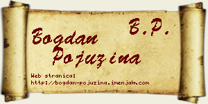 Bogdan Pojužina vizit kartica